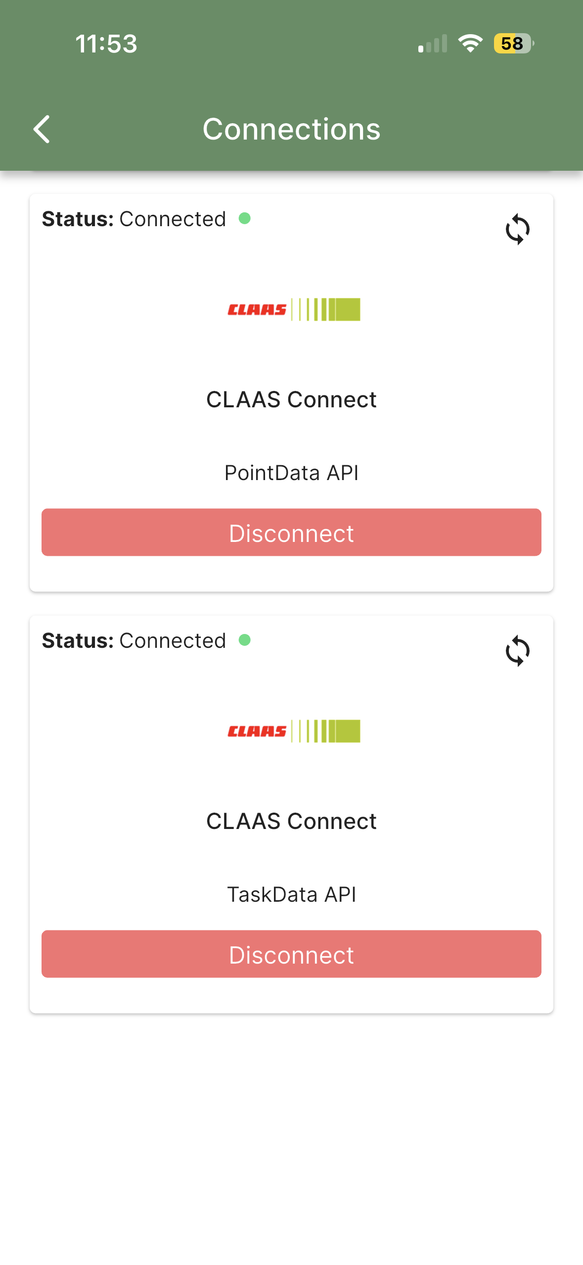 Connection and Management of machinery with Claas Connect