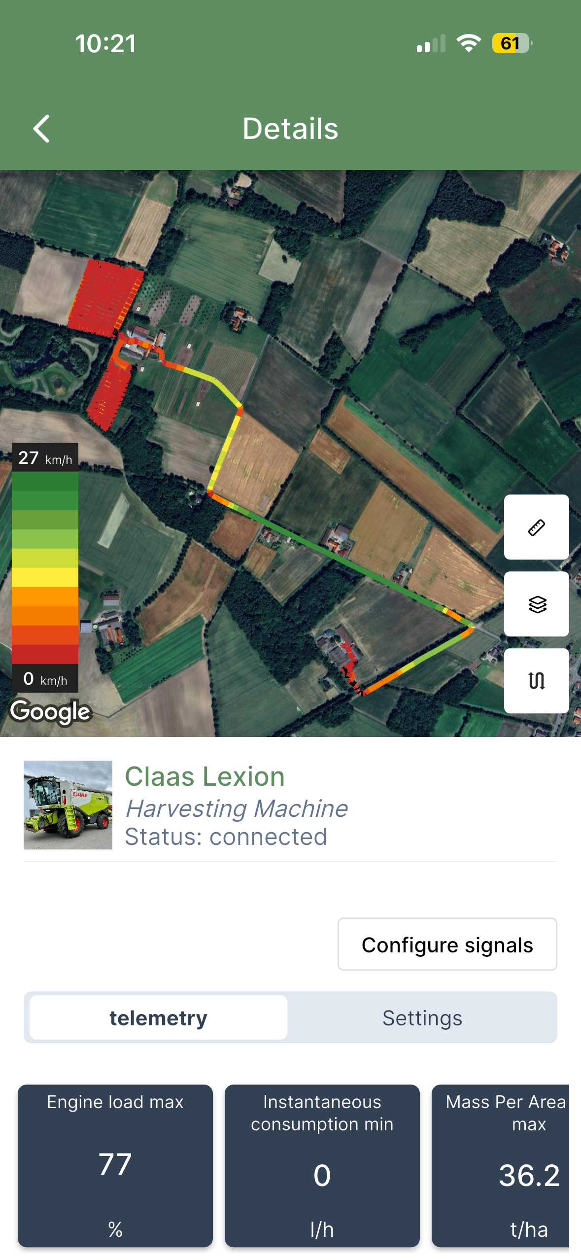 Connection and Management of machinery with Claas Connect