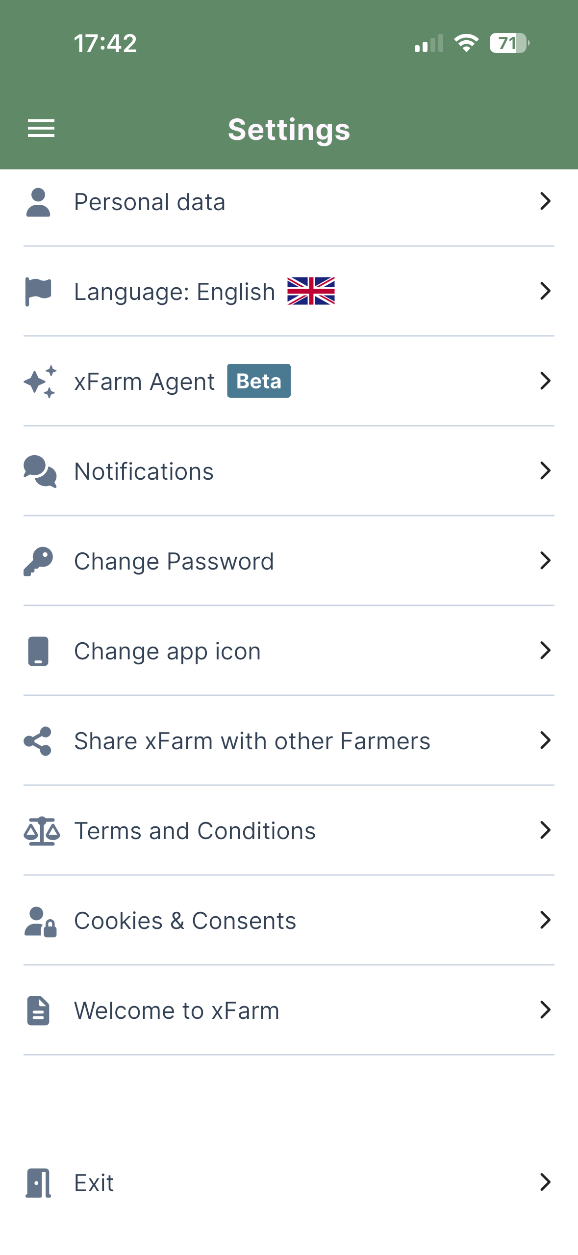 How to configure Settings from the App